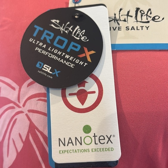 Salt Life UVAPOR performance Fabric UV 30 sun protect top,quick dry,soft,stretch - Picture 7 of 14